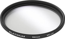 Load image into Gallery viewer, Platinum Series 52mm UV Lens Filter, Model: PT-MCUVF52, Clear