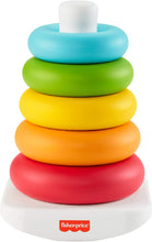 Load image into Gallery viewer, Fisher-Price Rock-a-Stack, Classic Ring Stacking Toy Made from Plant-Based Materials for Babies Ages 6 Months and Older