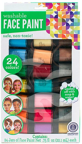 Face Paint Washable Paint Color Value Pack - 24 Jars