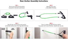 Load image into Gallery viewer, Prosource Fit Premium Heavy Duty Double Dipped Latex Stackable Resistance Band with Door Anchor and Exercise Chart