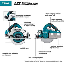 Load image into Gallery viewer, Makita XSH06PT 18V X2 LXT Lithium-Ion (36V) Brushless Cordless 7-1/4” Circular Saw Kit