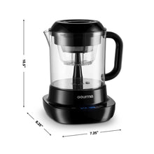 Load image into Gallery viewer, Gourmia GCM6800 Automatic Cold Brew Coffee Maker - 10 Minutes Fast Brew - Patented Ice Chill Cycle - One Touch Digital - 4 Strength Selector - 4 Cups - 5W - Black