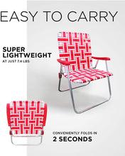 Load image into Gallery viewer, Outdoor Spectator (2-Pack) Classic Reinforced Aluminum Webbed Folding Lawn/Camp Chair