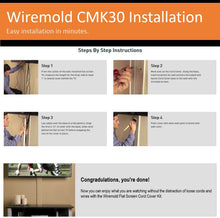 Load image into Gallery viewer, Legrand - Wiremold Cord Management Kit Flat Screen TV Wire and Cable Hider Organizer