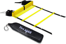 Load image into Gallery viewer, Yes4All Agility Ladder – Speed Agility Training Ladder with Carry Bag – 12 Rung (Yellow)