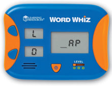 Load image into Gallery viewer, Learning Resources Word Whiz Electronic Flash Card, Handheld Word Games, Word Building Game for Kids, Electronic Learning Games, Ages 5+