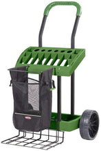 Load image into Gallery viewer, SuperDuty Lawn &amp; Garden Toolbox on Never Flat Wheels &amp; 120 Lb. Capacity Lift Plate-Made in USA - Organize &amp; Store Lawn &amp; Garden Tool Garage Storage Rack &amp; Yard Cart Garden Wheelbarrow Wagon (SD490)