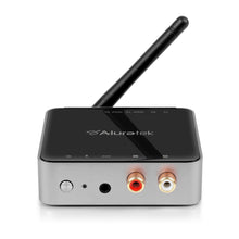 Load image into Gallery viewer, Aluratek ABC53F Bluetooth Audio Receiver and Transmitter with Bluetooth 5 (Stream up to 300 feet), AUX , RCA and Optical Connections Supported, Low Latency, aptX, Wireless Audio TV to Headphones