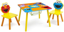 Load image into Gallery viewer, Delta Children Sesame Street Wood Kids Table and Chairs Set with Storage