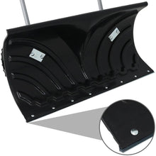 Load image into Gallery viewer, CASL Brands Heavy-Duty Rolling Snow Pusher with 6-Inch Polypropylene Wheels and Adjustable Aluminum Handle - Wheeled Snow Plow-Style Back Saver Snow Shovel - 26-Inch Blade