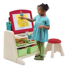 Load image into Gallery viewer, Step2  Flip and Doodle Desk with Stool Easel