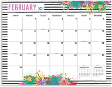 Load image into Gallery viewer, 2020 Classic Floral Desk Pad Calendar