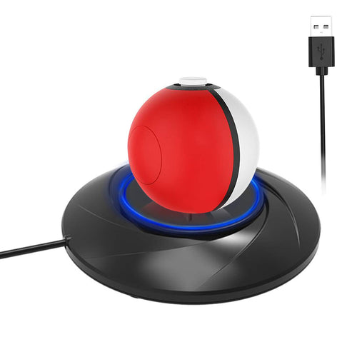 AGPtEK Desktop Charger for Nintendo Switch Poke Ball Plus Controller, Easy to Charge, Stylish Design & Perfect Protection, Charging Stand with USB Cable