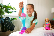 Load image into Gallery viewer, Barbie Dreamtopia Slime Mermaid Doll with 2 Slime Packets, Removable Tail and Tiara, Makes a Great Gift for 3 to 7 Year Olds, multi color (GKT75)