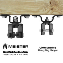 Load image into Gallery viewer, Meister 250lb Heavy Bag Ceiling Hanger Mount w/ 360° Swivel for MMA &amp; Boxing Punching Bags