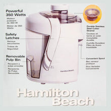 Load image into Gallery viewer, HAMILTON BEACH HEALTHSMART JUICE EXTRACTOR