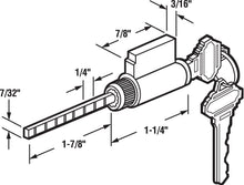 Load image into Gallery viewer, Products E 2103 Cylinder Lock, 1-1/4 in, Schlage Shaped Keys (New Version)