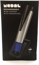 Load image into Gallery viewer, Modal Rechargeable Wine Opener Two Preservers Stainless Steel LED Foil Cutter MD-WORCSS7