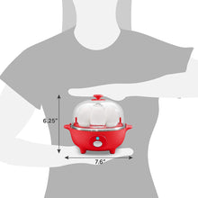 Load image into Gallery viewer, Elite Gourmet Eggs &amp; Soft, Medium, Hard-Boiled Egg Boiler Cooker with Auto Shut-Off and Buzzer, Measuring Cup Included, BPA Free