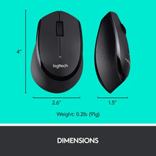 Load image into Gallery viewer, Logitech MK345 Wireless Combo Full-Sized Keyboard with Palm Rest and Comfortable Right-Handed Mouse - Black