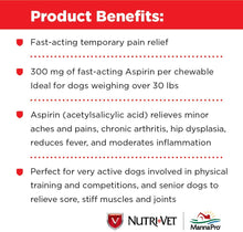 Load image into Gallery viewer, Nutri-Vet Asprin Chewables for Large Dogs | Relieves Pain and Inflamation | 75 Count