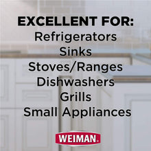 Load image into Gallery viewer, Weiman Stainless Steel Cleaner and Polish - Streak-Free Shine for Refrigerators, Dishwasher, Sinks, Range Hoods and BBQ grills - 22 fl. oz
