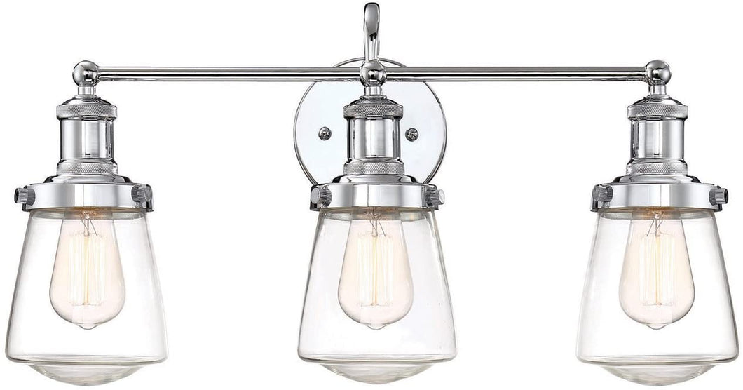 Designers Fountain 69503-CH Taylor 3 Light Bath Bar, Chrome