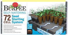 Load image into Gallery viewer, Burpee 72 Cell Self-Watering Seed Starting Kit, 72 Cell Black