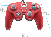 Load image into Gallery viewer, Nintendo Switch Super Mario Bros Mario GameCube Style Wired Fight Pad Pro Controller by PDP, 500-100-NA-D1