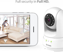 Load image into Gallery viewer, D-Link Full HD 1080p Pan/Tilt/Zoom WiFi Indoor Security Camera/ Cloud Recording, 2-way Audio, Motion Detection &amp; Night Vision/ Amazon Alexa Echo Show/Echo Spot/Fire TV, Google Assistant DCS-8525LH-US