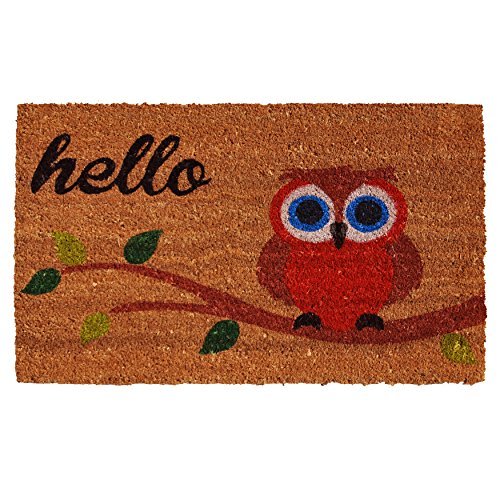 Home & More 121731729 Elf Owl Hello Doormat, 17