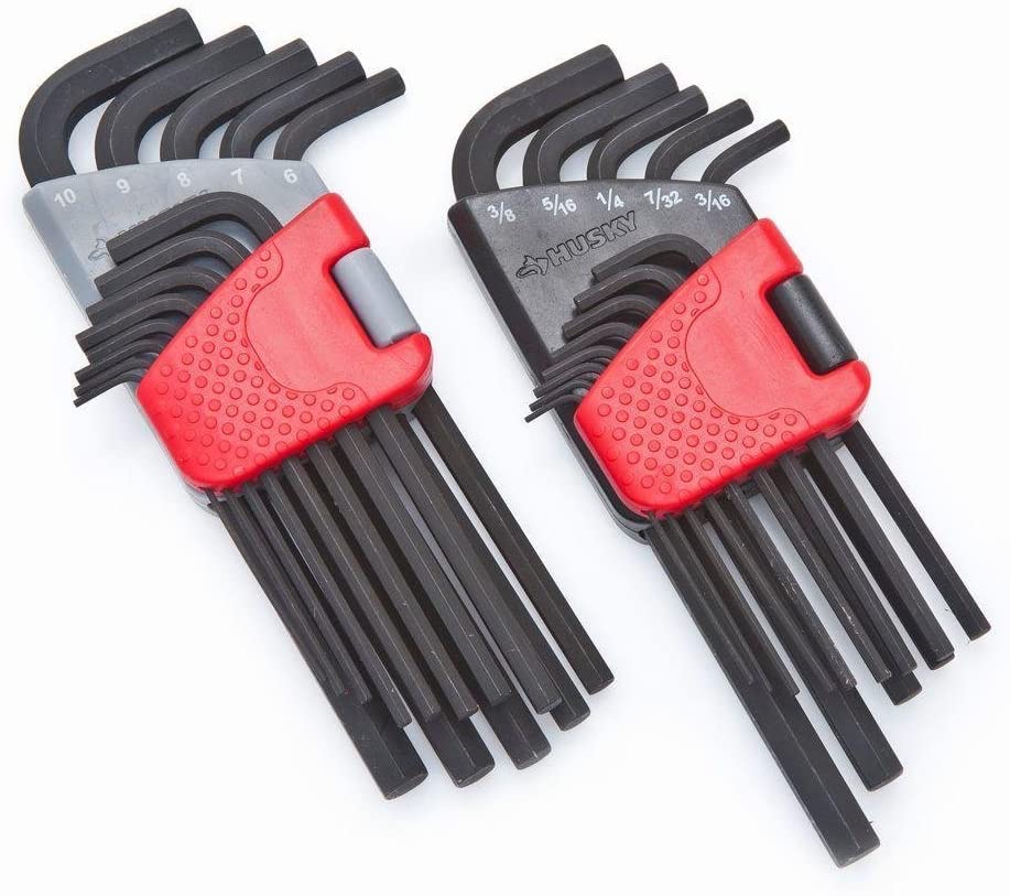 Husky 26-Piece SAE/MM Long Arm Hex Set