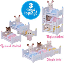 Load image into Gallery viewer, Calico Critters Triple Baby Bunk Beds