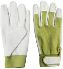 Load image into Gallery viewer, Worth Garden Upgraded &amp; Durable Garden/Outdoor Gloves - Cotton Knitted Fabric - Leather Work Glove - 3 Year Guarantee