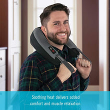 Load image into Gallery viewer, Homedics Neck Massager with Heat - Pro Therapy Portable, Adjustable Vibration Massage