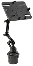 Load image into Gallery viewer, Mount-It! Car Cup Holder Tablet Mount, Universal Full Motion Car Mount for iPad Pro/Mini/Air, Amazon Fire, Samsung Galaxy, Including 7" to 11" Android Tablets Up to 3.3 lbs, Aluminum Construction