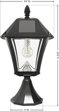 Load image into Gallery viewer, Gama Sonic Baytown II Bulb Solar Light with GS Light Bulb- Wall/Pier/3&quot; Fitter Mounts
