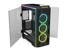 Load image into Gallery viewer, GAMDIAS RGB Gaming Mid-Tower Case Four-Sided Tempered Glass Four LED Strip Switchable IO Port with Three RGB Fans Cases TALOS P1