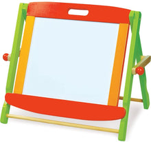 Load image into Gallery viewer, Little Artists 3-in-1 Tabletop Easel | Wooden Wonders Dry Erase Whiteboard, Chalkboard, and Magnetic Board for Kids Creative Art and Drawing | Great Art Class School Teacher Learning Activity