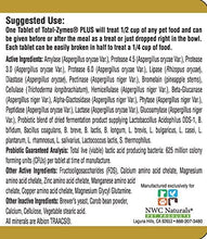 Load image into Gallery viewer, NWC Naturals Total-Zymes Plus - 90 Tablets (1 Tablet Treats 1/2 Cup of pet Food) Enzymes and Probiotics for Dogs and Cats