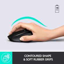 Load image into Gallery viewer, Logitech MK345 Wireless Combo Full-Sized Keyboard with Palm Rest and Comfortable Right-Handed Mouse - Black