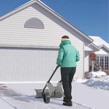 Load image into Gallery viewer, Power Dynamics 30 Inch SnoDozer Rolling Snow Shovel on Wheels - Made in USA Foldable for Easy Storage Ergonomic Snow Removal Plow with Heavy Duty Tires