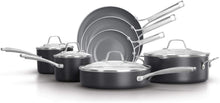 Load image into Gallery viewer, Calphalon Classic Oil-Infused Ceramic PTFE and PFOA Free Cookware, 11-Piece Pots and Pans Set, Dark Gray