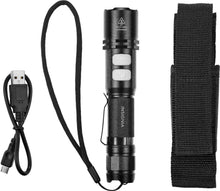 Load image into Gallery viewer, Insignia - 800 Lumen Rechargeable LED Flashlight - Black
