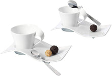 Load image into Gallery viewer, Villeroy &amp; Boch New Wave Espresso Cups, 8 inches and 2.75 oz, White