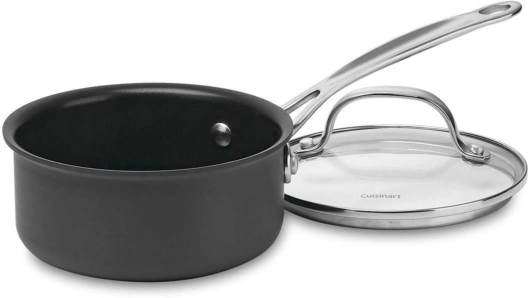 Cuisinart 619-14 Chef's Classic Nonstick Hard-Anodized 1-Quart Saucepan with Cover