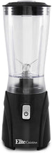 Load image into Gallery viewer, Elite Cuisine EPB-9632 Personal Single Serve Blender, 14 Oz., For Shakes &amp; Smoothies, Black