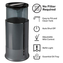 Load image into Gallery viewer, Honeywell Designer Series Cool Mist Humidifier, Black