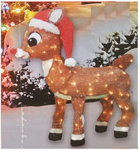 Load image into Gallery viewer, Rudolph 20341_THD 3' Lighted Santa Hat Christmas Holiday Yard Decor