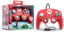 Load image into Gallery viewer, Nintendo Switch Super Mario Bros Mario GameCube Style Wired Fight Pad Pro Controller by PDP, 500-100-NA-D1